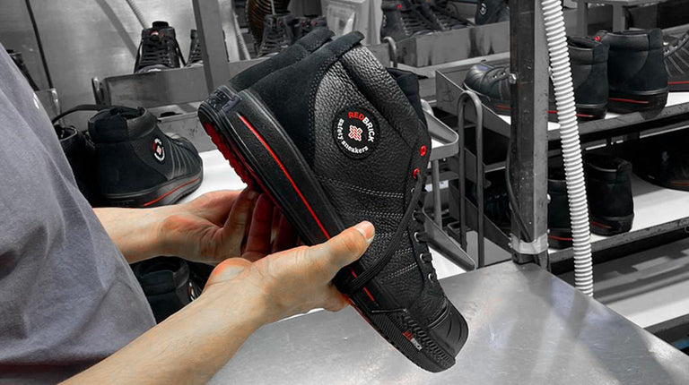 Production of the Redbrick safety shoes